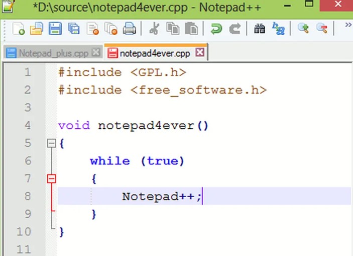 Notepad++ʹóҊ}c