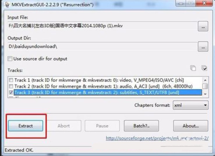 MkvextractguiȡMKVҕl܉Ļ