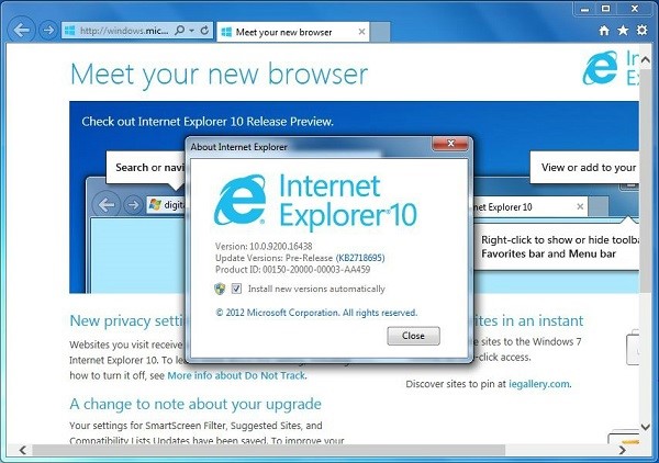 Internet Explorer 10g[ٷdʹÎ